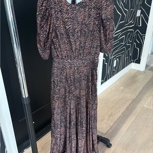 Elegant Black and Pink Patterned Dress perfect condition